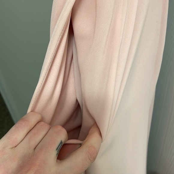 Light pink bridesmaids dress. Size 6. Worn once and has been dry cleaned. - Picture 2 of 2